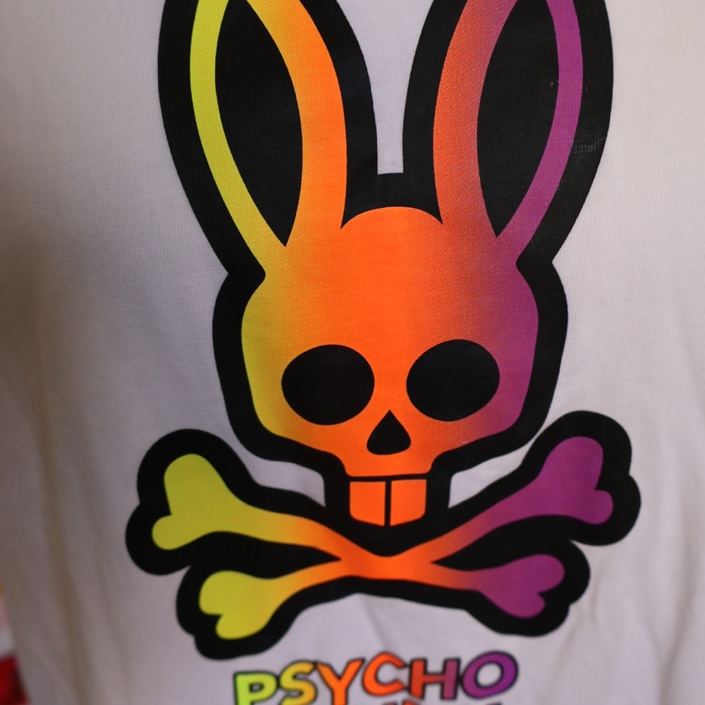 Psycho Bunny White Logo Tee